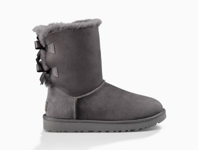 UGG Bailey Bow II Womens Classic Boots Grey - AU 813TG